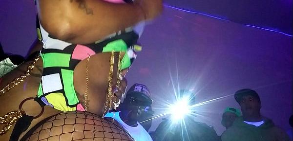  Cherokee D&039;ass Performs At QSL Halloween Strip Party in North Phila,Pa 103115